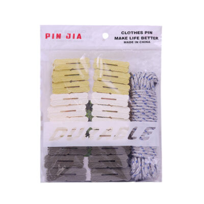 PIN JIA CLOTH CLIP 20PC & ROPE SET IR 9809 148-152