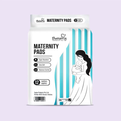 Butterfly Butterfly Mom Maternity Pads Sanitary Napkins, 12 Ct