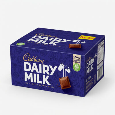 Cadbury Dairy Milk 5.2g Pack Of 24 Classic Smooth Milk Chocolate Mini Bars Bulk Pack Ideal For Sharing Snackin
