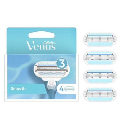 Gillette Gillette Venus Smooth 3 Blades Refill, 4 Ct