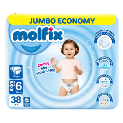 Molfix Molfix Diapers Size 6 (Extra Large), 38 Ct