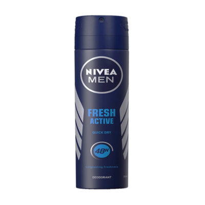 Nivea Nivea Men Fresh Active Quick Dry Body Spray, 150ml