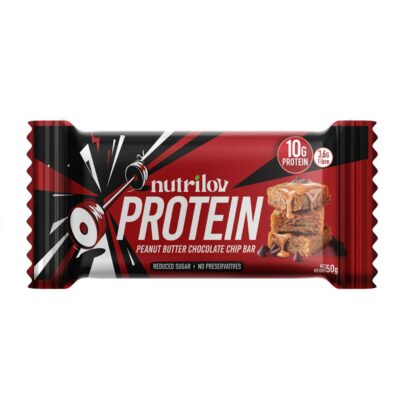 Nutrilov Protein Peanut Butter &Chocolate Chip Bar 50 gr