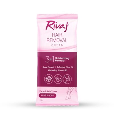Rivaj Hair Removal Cream 3 In 1 Moisturizing Formula 20g