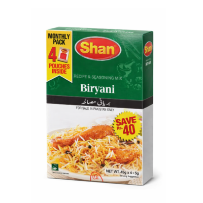 Shan Shan Biryani Masala Monthly Pack 4x50 Gm