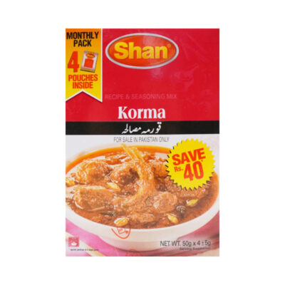 Shan Shan Korma Masala Monthly Pack 4x50 Gm