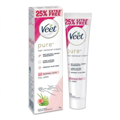 Veet Veet Pure Hair Removal Cream for Normal Skin With Rose & Freesia Fragrance, 32g